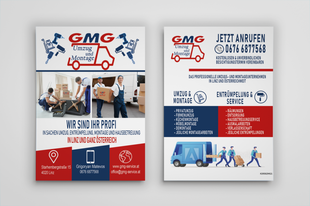 flyer umzugsfirma
